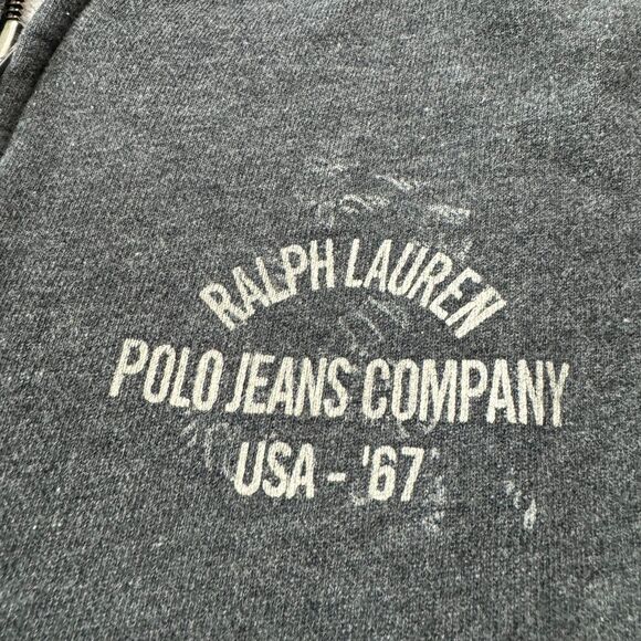 VINTAGE Polo Ralph Lauren Sweater Vest Size L Gray - Picture 4 of 5